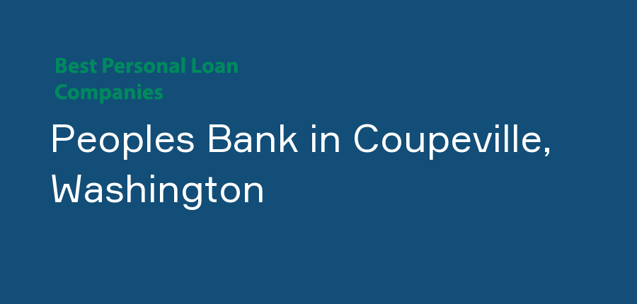 Peoples Bank in Washington, Coupeville