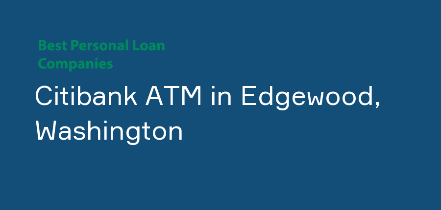 Citibank ATM in Washington, Edgewood