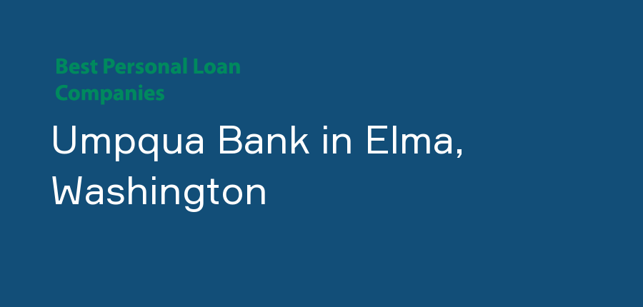 Umpqua Bank in Washington, Elma
