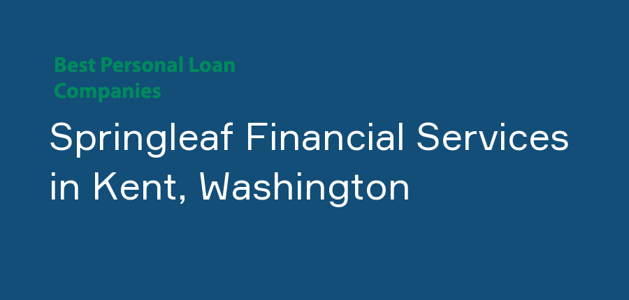 Springleaf Financial Services in Washington, Kent