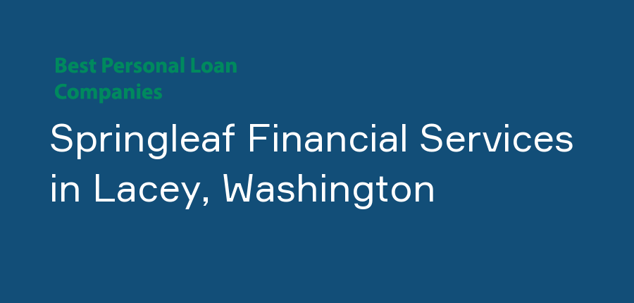 Springleaf Financial Services in Washington, Lacey