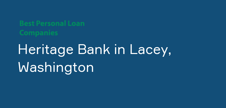 Heritage Bank in Washington, Lacey