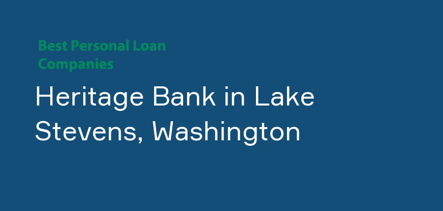 Heritage Bank in Washington, Lake Stevens