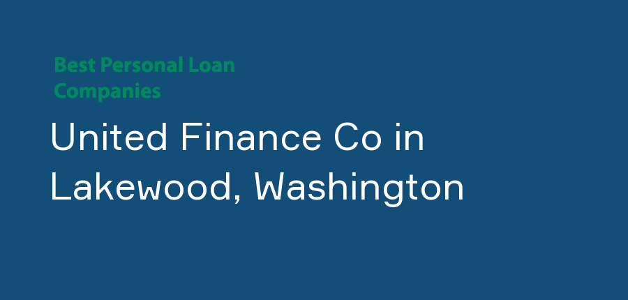 United Finance Co in Washington, Lakewood