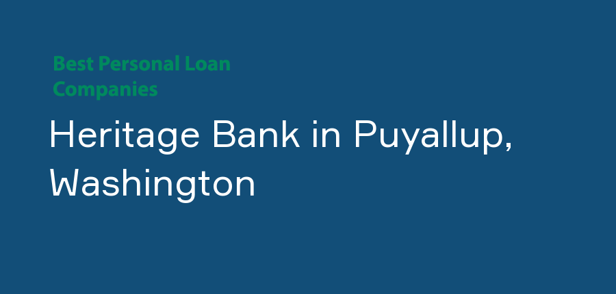 Heritage Bank in Washington, Puyallup