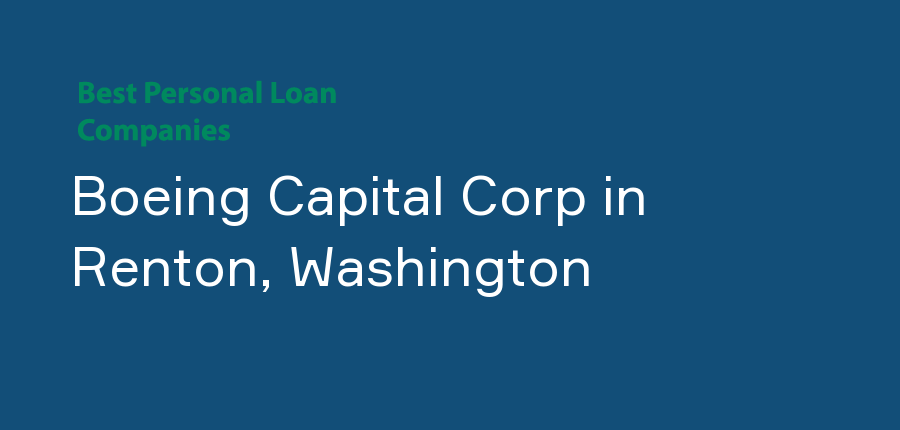 Boeing Capital Corp in Washington, Renton