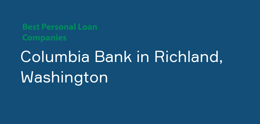 Columbia Bank in Washington, Richland