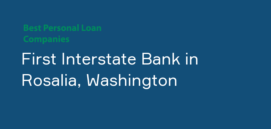 First Interstate Bank in Washington, Rosalia