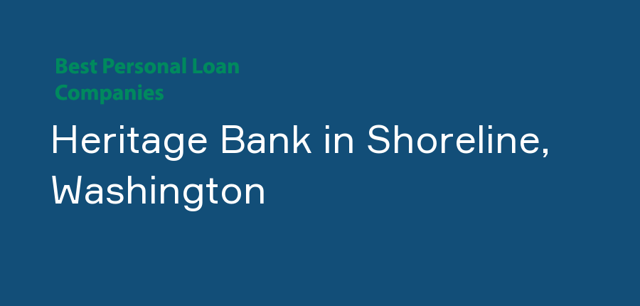 Heritage Bank in Washington, Shoreline