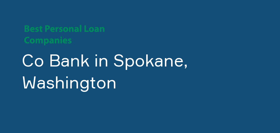 Co Bank in Washington, Spokane