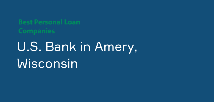 U.S. Bank in Wisconsin, Amery