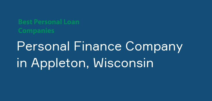 Personal Finance Company in Wisconsin, Appleton