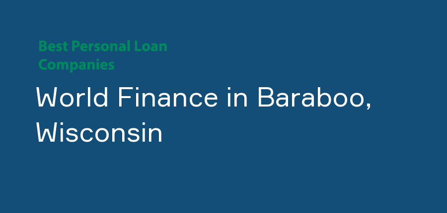 World Finance in Wisconsin, Baraboo