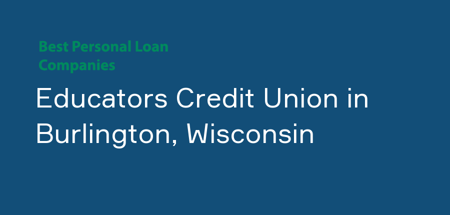 Educators Credit Union in Wisconsin, Burlington