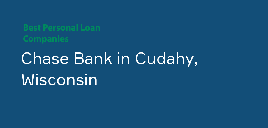 Chase Bank in Wisconsin, Cudahy