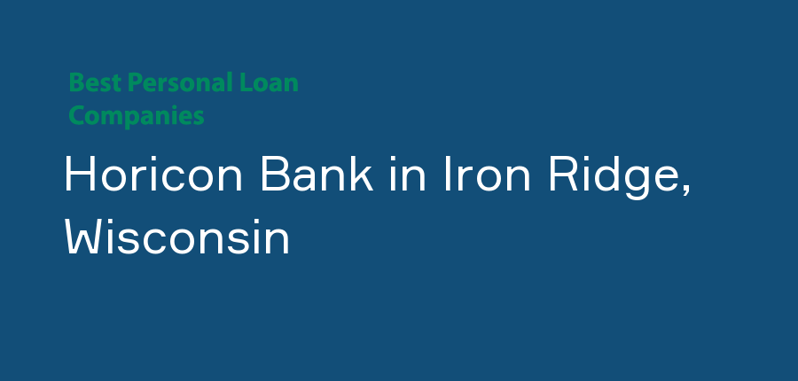 Horicon Bank in Wisconsin, Iron Ridge