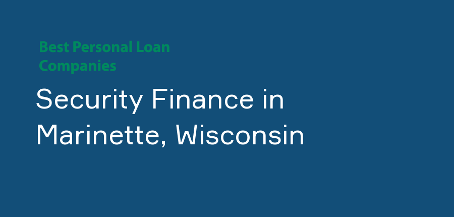 Security Finance in Wisconsin, Marinette
