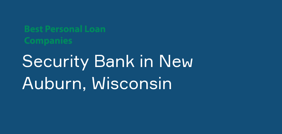 Security Bank in Wisconsin, New Auburn