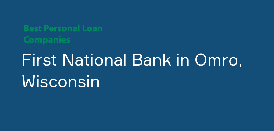 First National Bank in Wisconsin, Omro