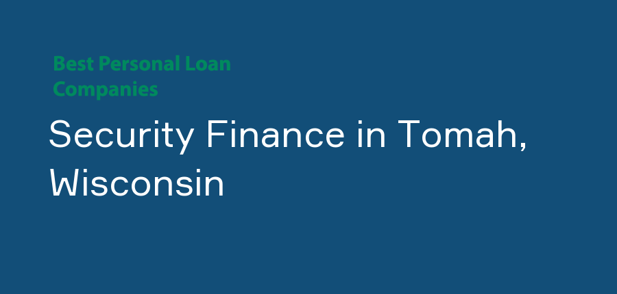 Security Finance in Wisconsin, Tomah