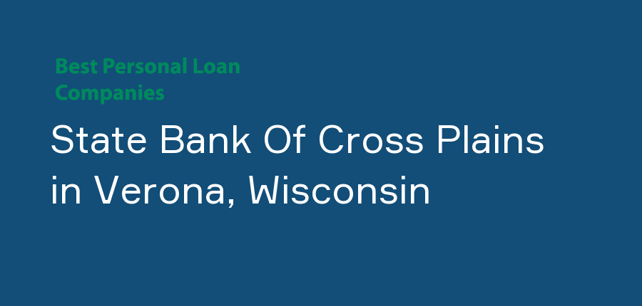 State Bank Of Cross Plains in Wisconsin, Verona