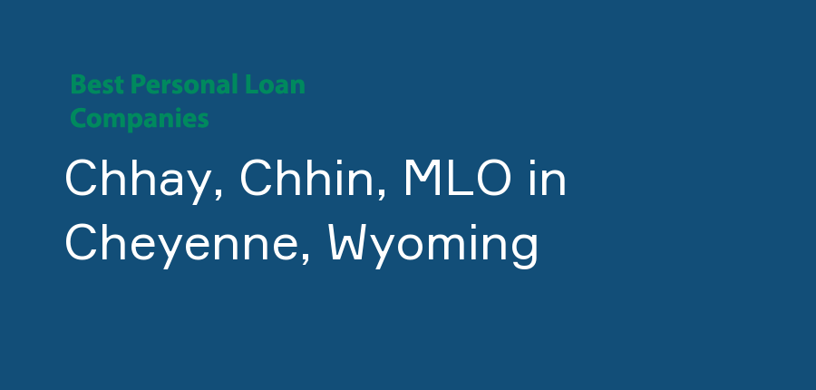 Chhay, Chhin, MLO in Wyoming, Cheyenne