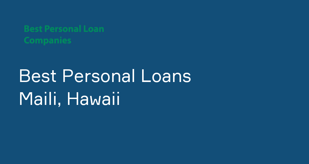 Online Personal Loans in Maili, Hawaii