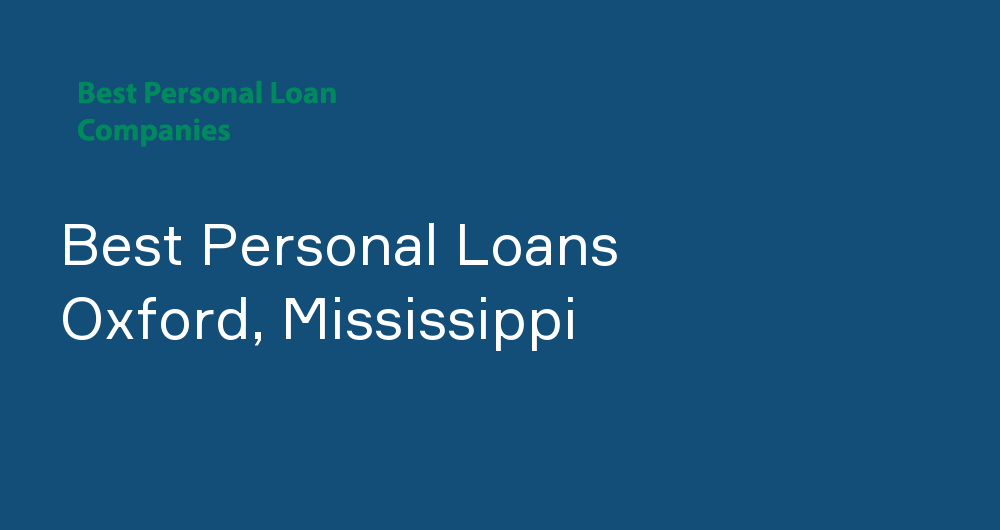 Online Personal Loans in Oxford, Mississippi