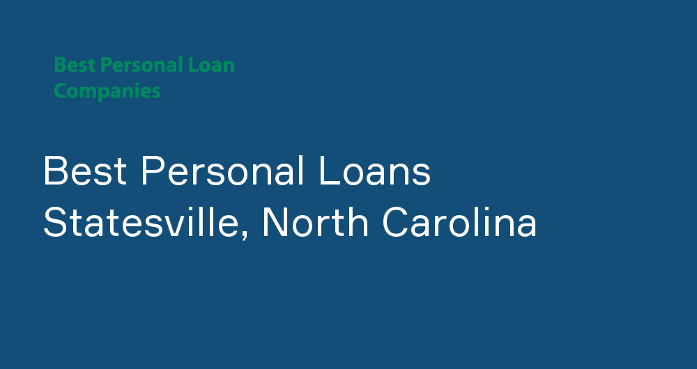 Online Personal Loans in Statesville, North Carolina