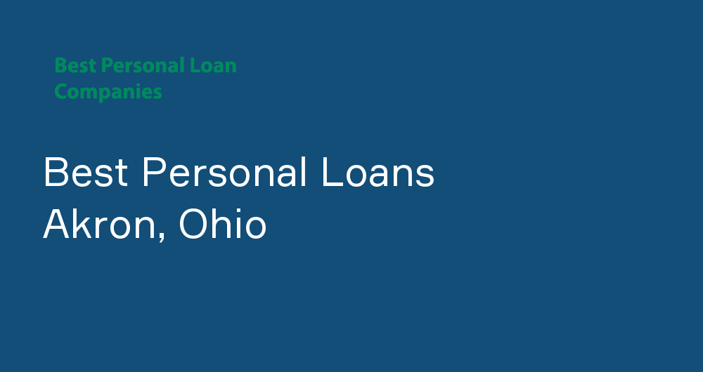 Online Personal Loans in Akron, Ohio