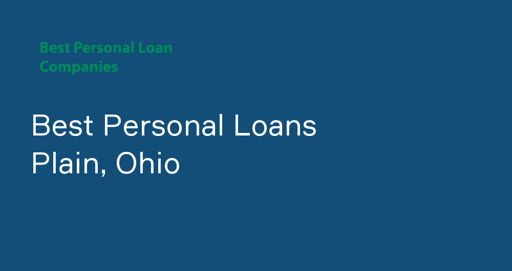 Online Personal Loans in Plain, Ohio