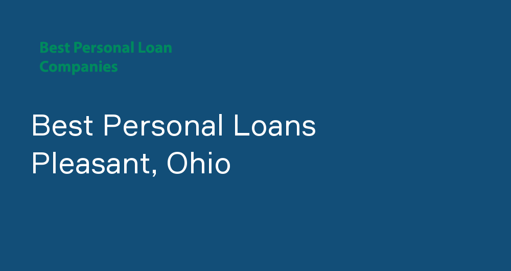 Online Personal Loans in Pleasant, Ohio