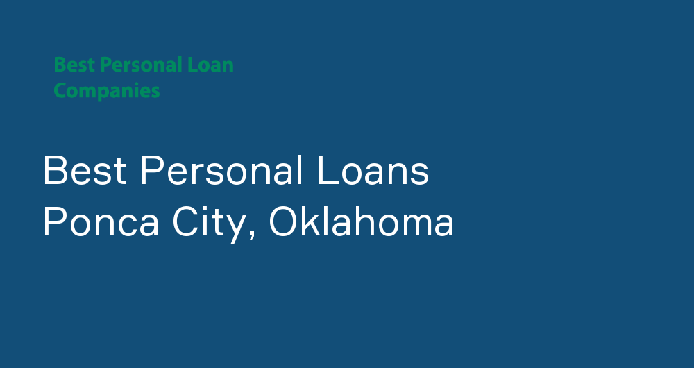 Online Personal Loans in Ponca City, Oklahoma