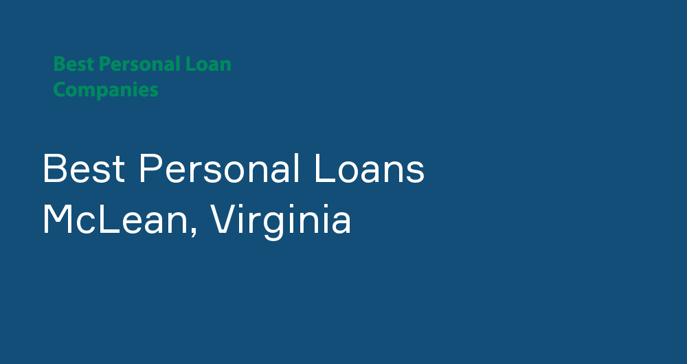 Online Personal Loans in McLean, Virginia