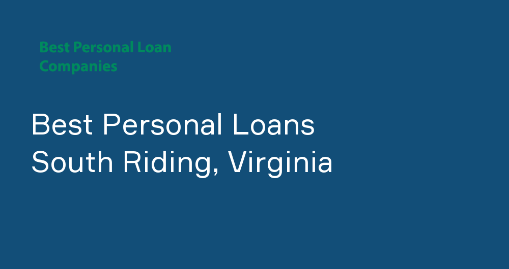 Online Personal Loans in South Riding, Virginia