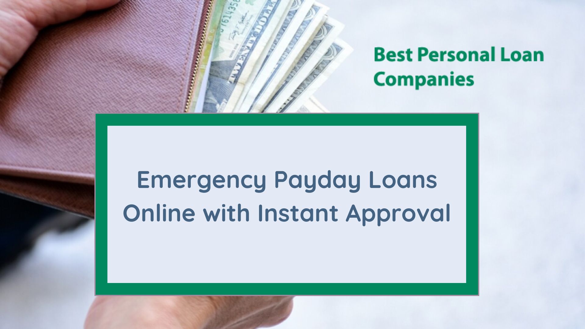 Emergency Payday Loans Online with Instant Approval