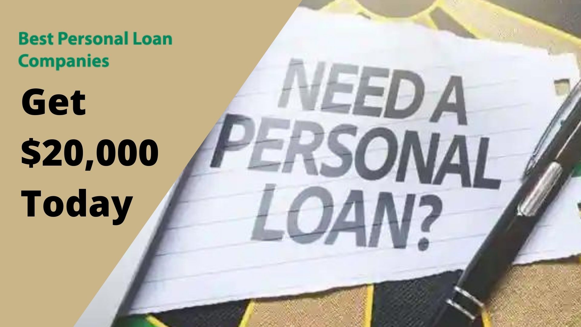 How To Get A $ 20,000 Loan?